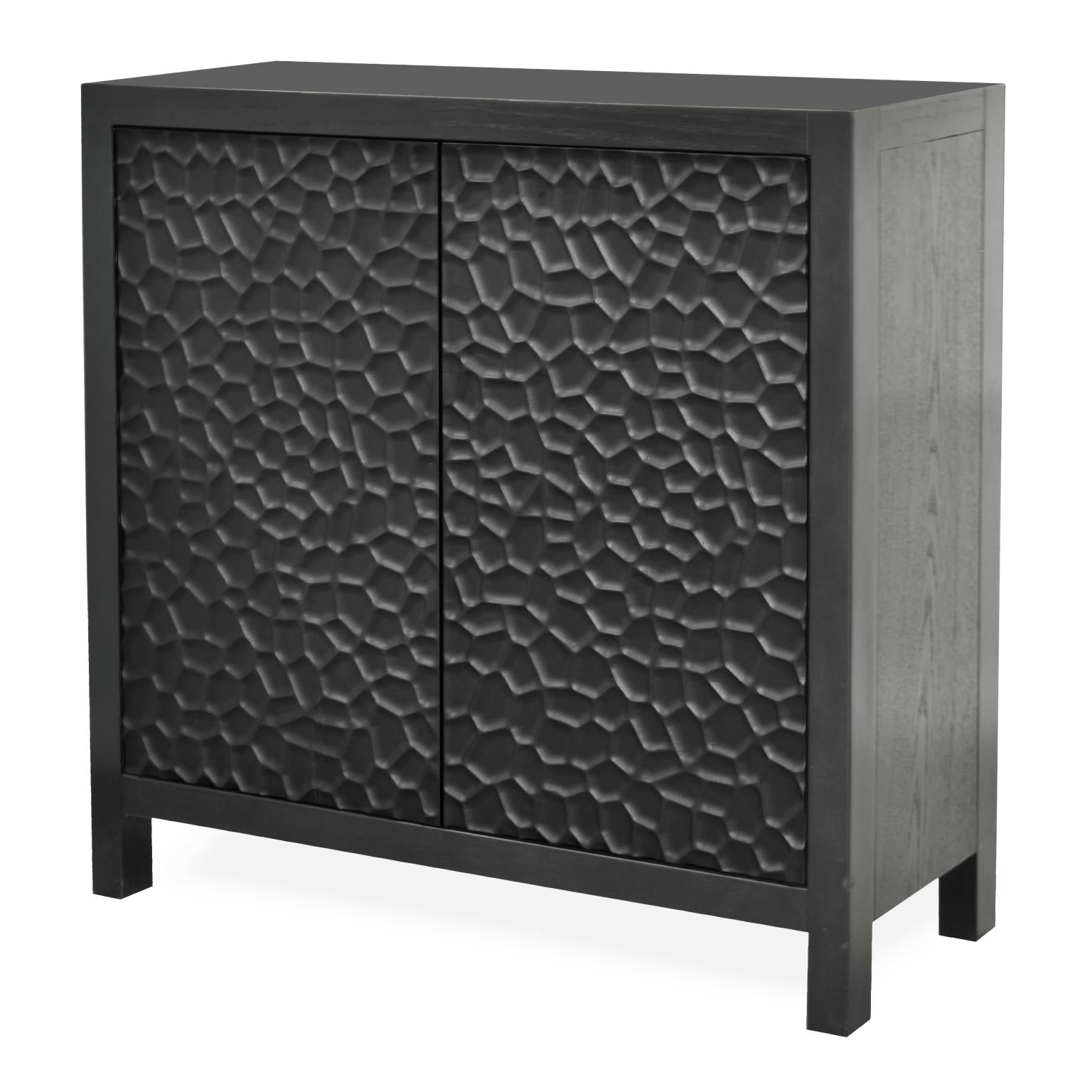 Midtown 2-Door Bunching Credenza. Black finish