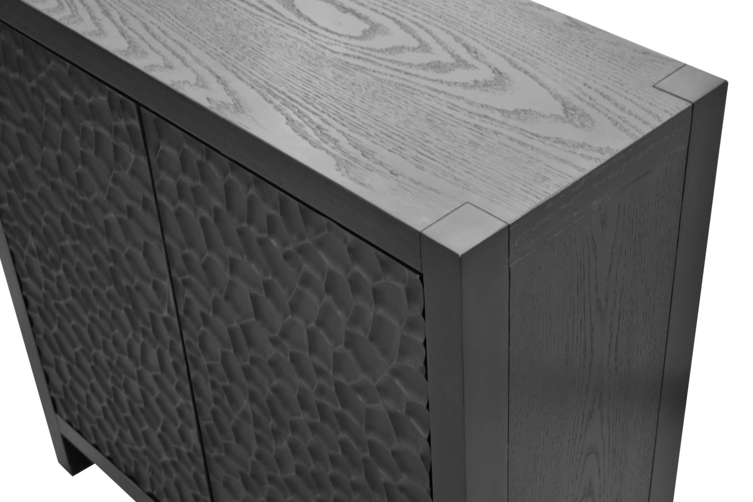 Midtown 2-Door Bunching Credenza. Black finish