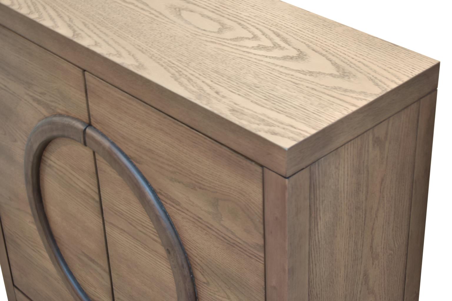 Pacific Heights 2-Door Bunching Credenza. Oak and Walnut finish