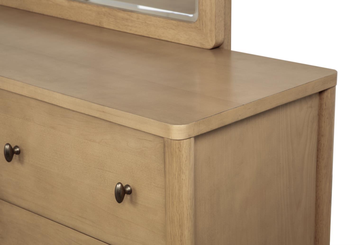 Chatham 7 Drawer / 2 Door Dresser. Warm Maple Finish
