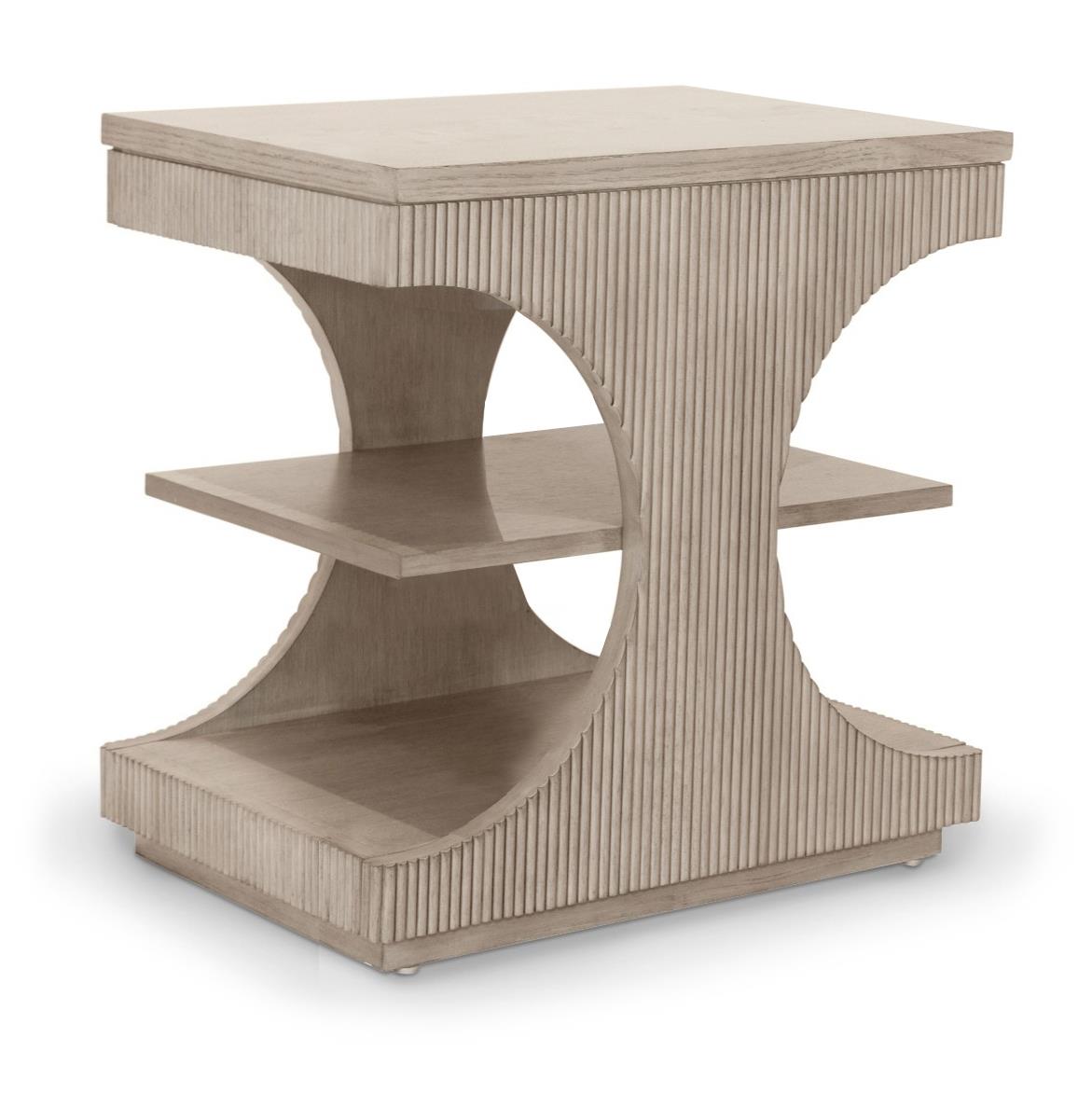 Manhattan Valley Chairside Table. Mappa Burl Light Finish