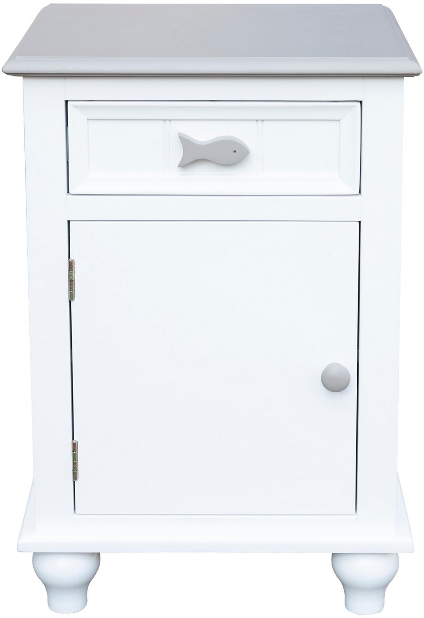 Fishtails Door Nightstand (Two-Tone)