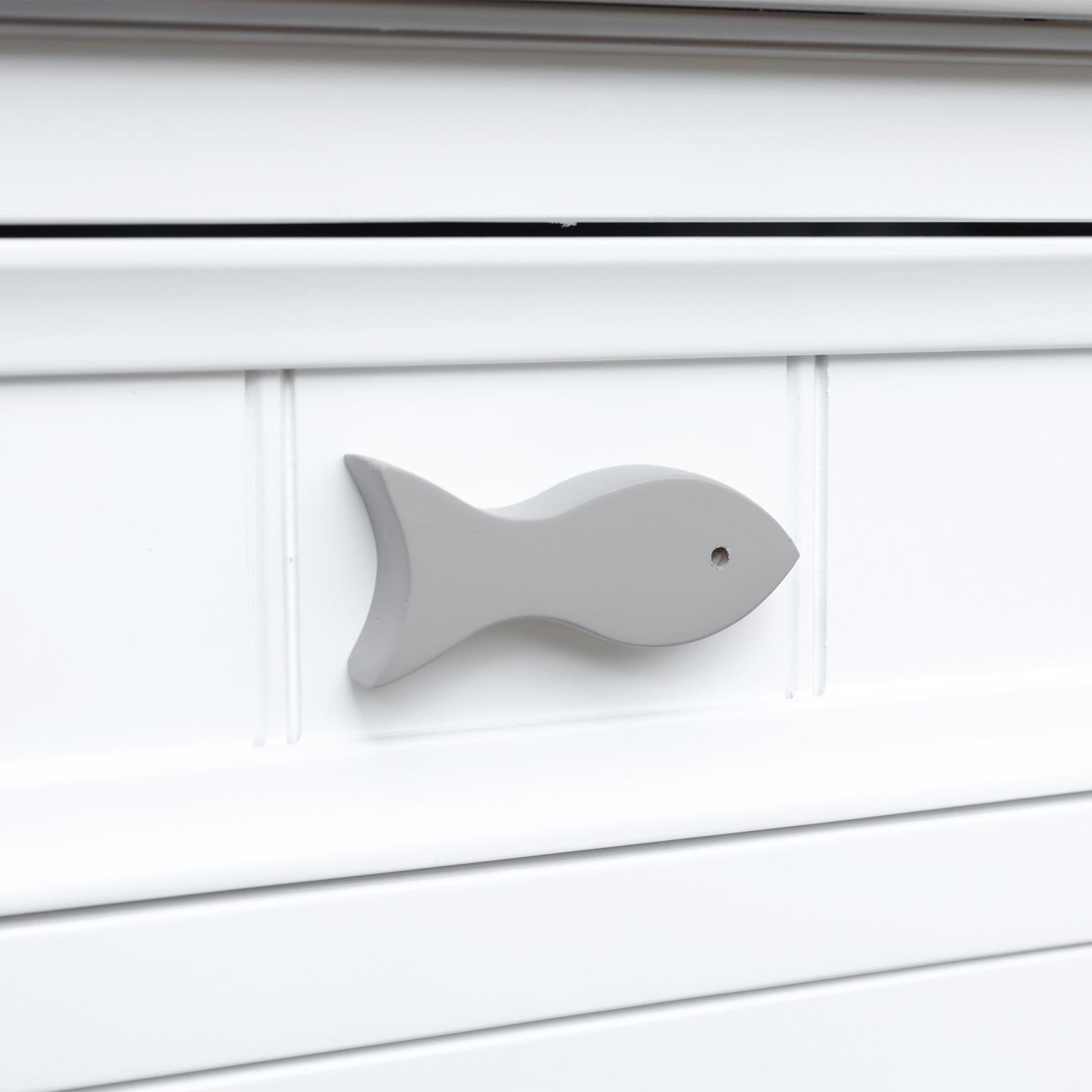 Fishtails Door Nightstand (Two-Tone)