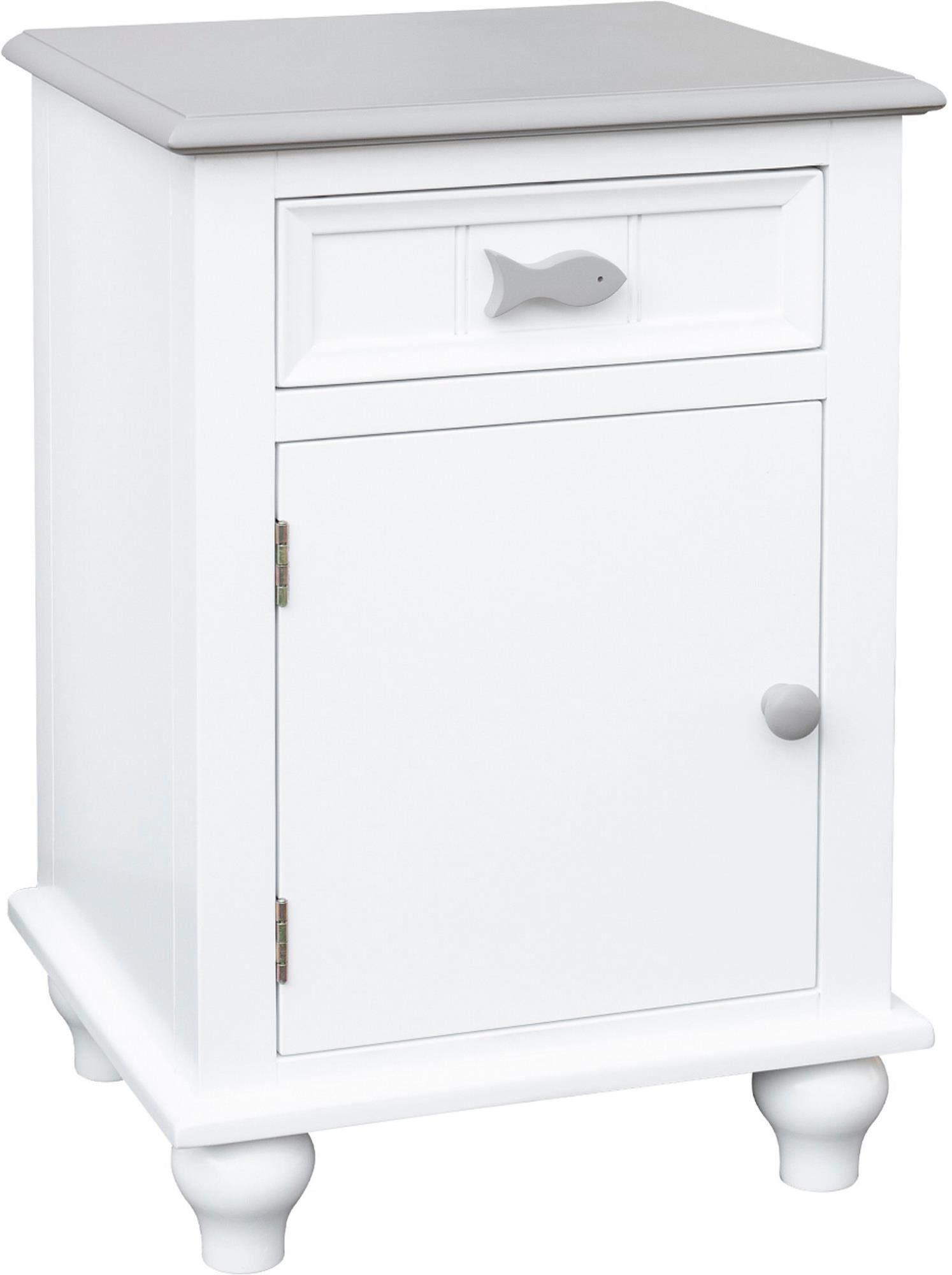 Fishtails Door Nightstand (Two-Tone)