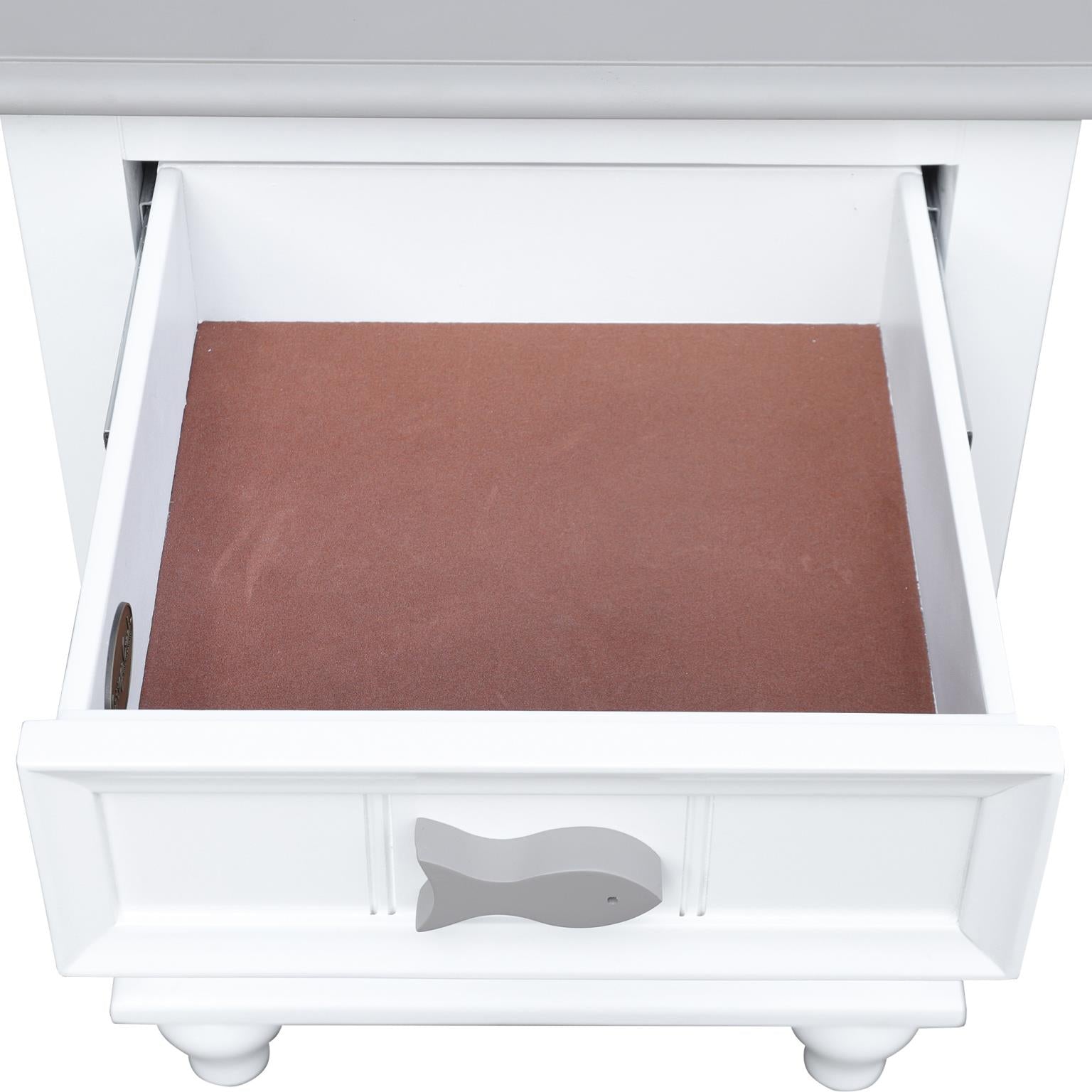Fishtails Door Nightstand (Two-Tone)