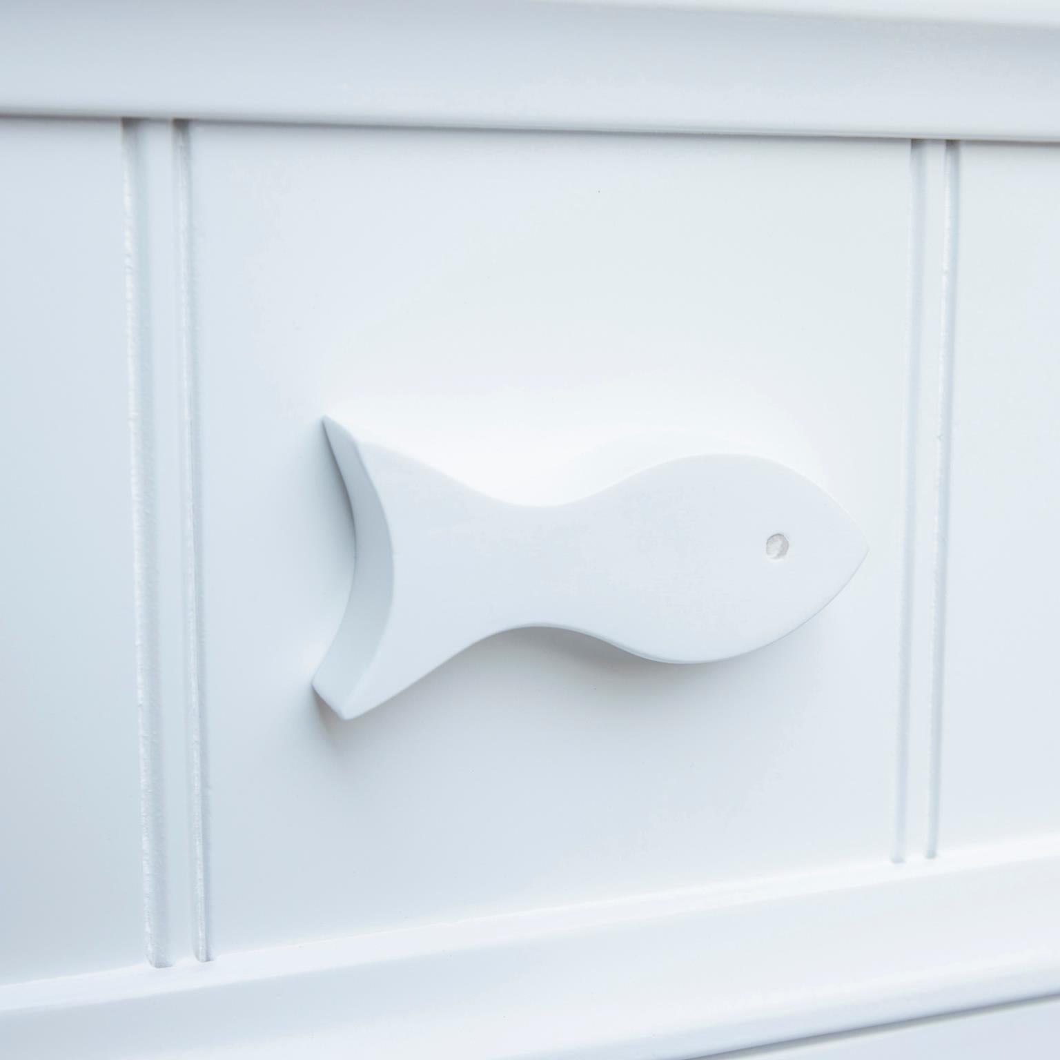 Fishtails Split Chest (White)