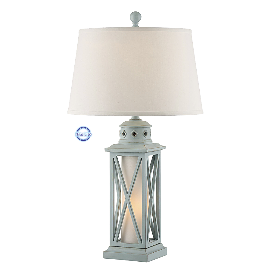 Galveston Island Nightlight Table Lamp - Glacier Blue