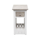 Islamorada Chairside Table Dapple Grey Finish