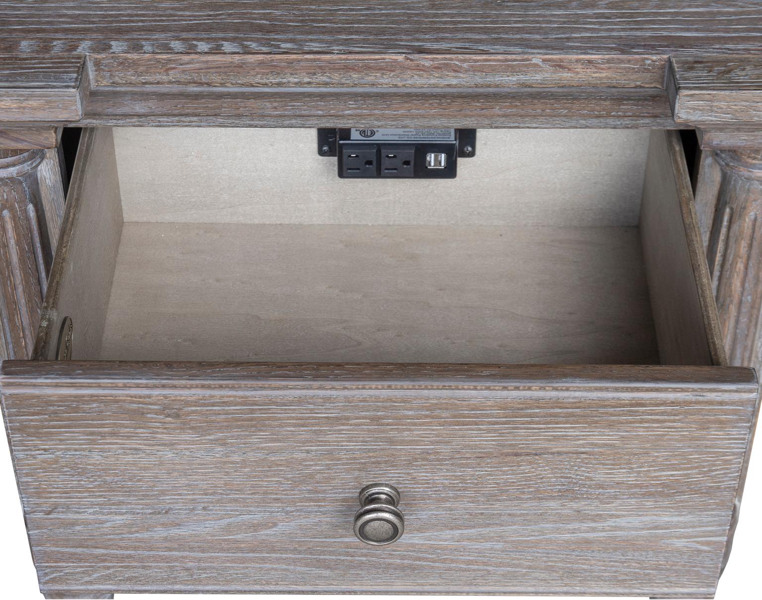 Grey Summit Nightstand (Grey Stone)