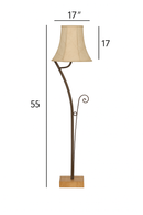 Cocoa Leaf Floor Lamp