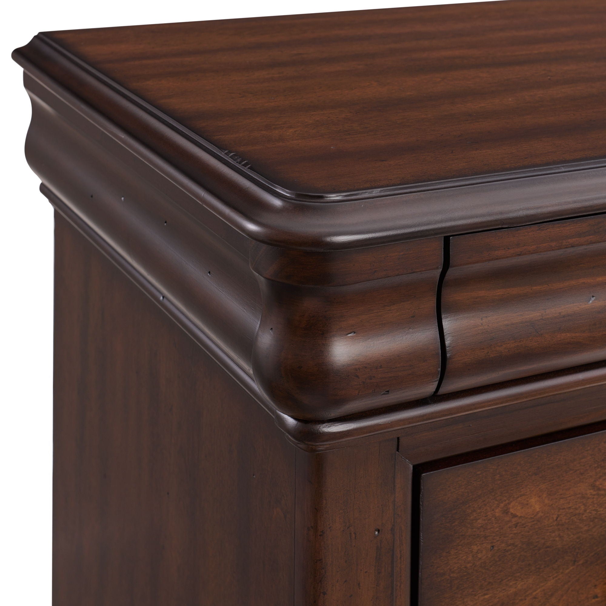 5 Drawer Chest - Cherry Brown