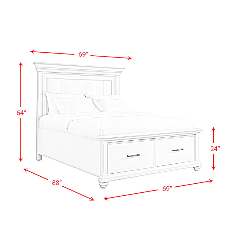 Slater - Platform King Storage Bed (*HAS DAMAGE*)