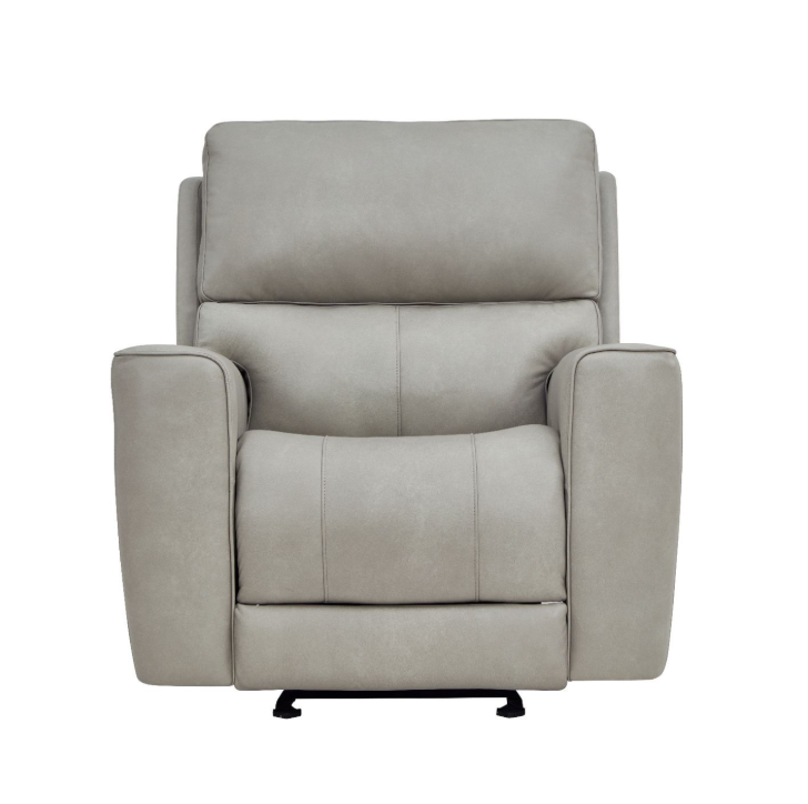 Laredo Leather Glider Recliner - Grey (SHOWROOM MODEL)