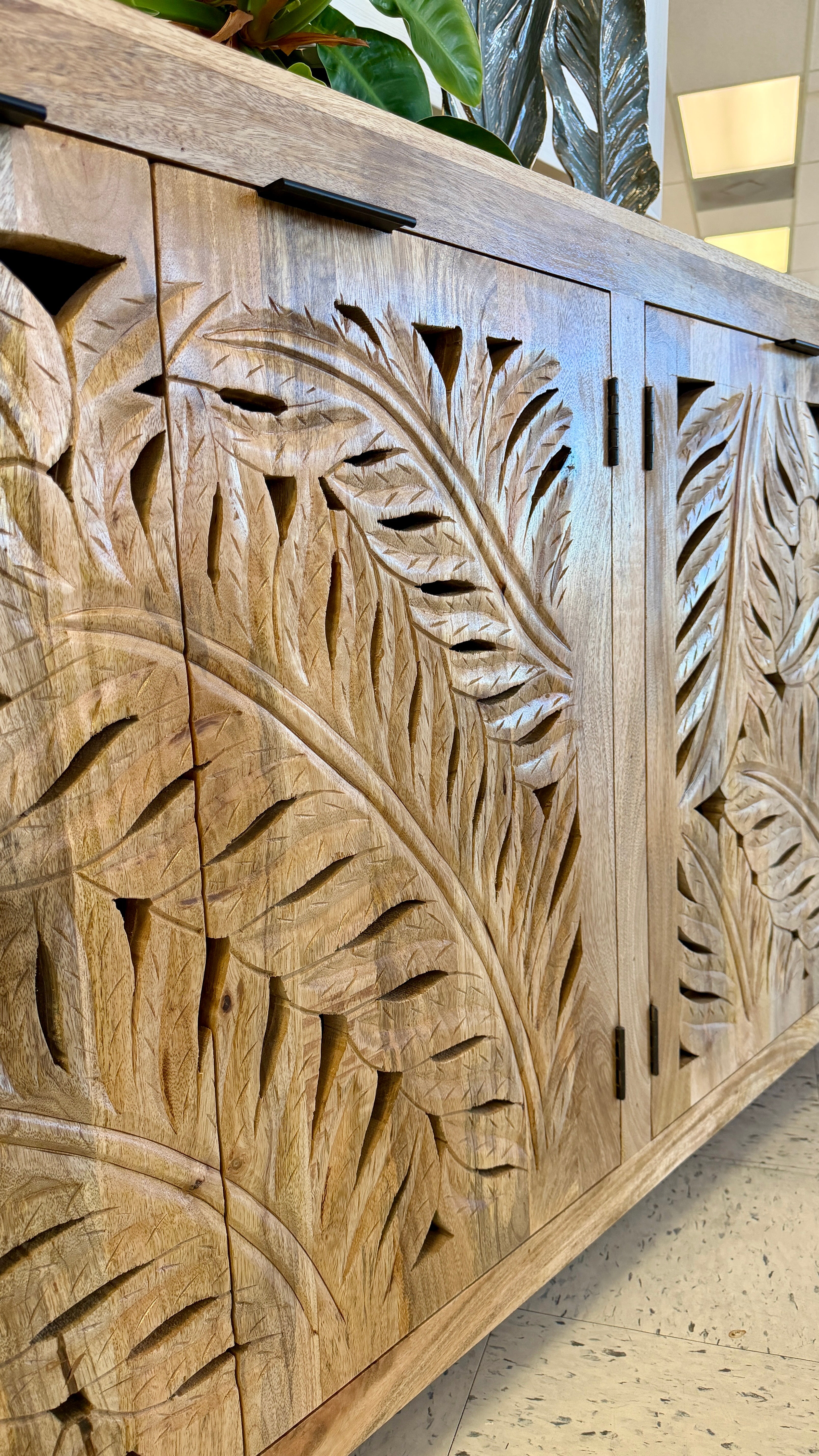 Banana Leaf Sideboard - Natural Finish
