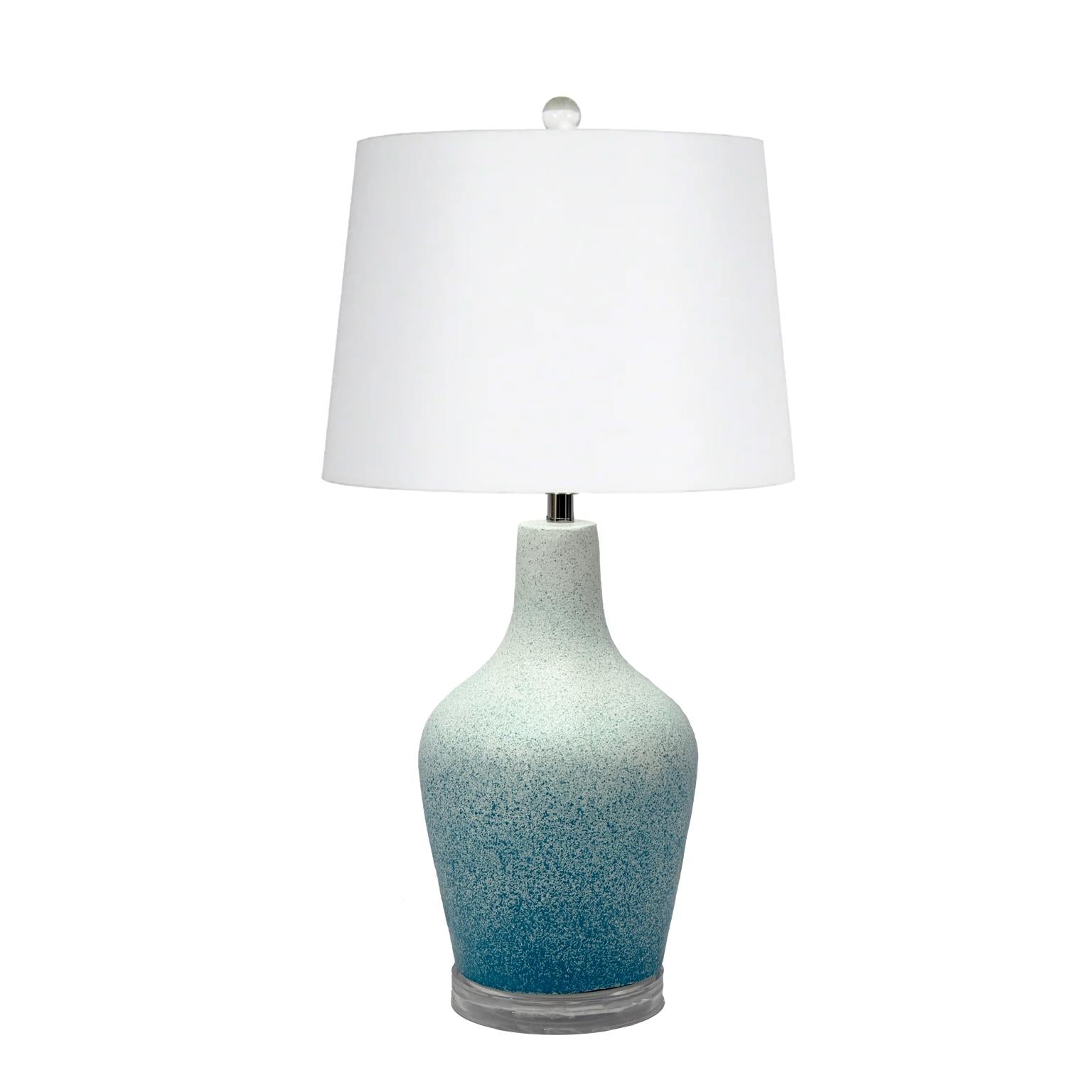 Mist, 25" Table Lamp (2pk). Blue finish