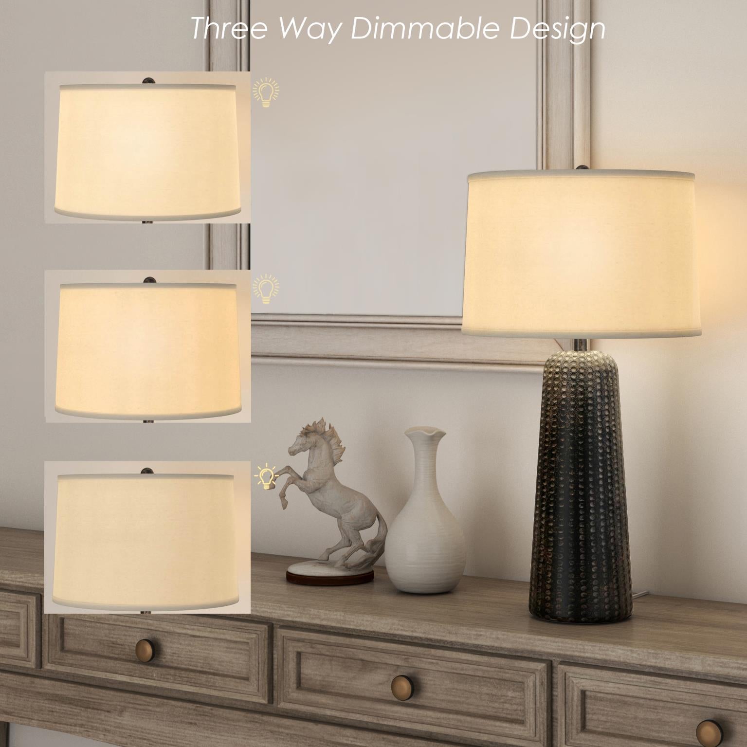 Marissa, 31" resin table lamp in , sold as 2pk