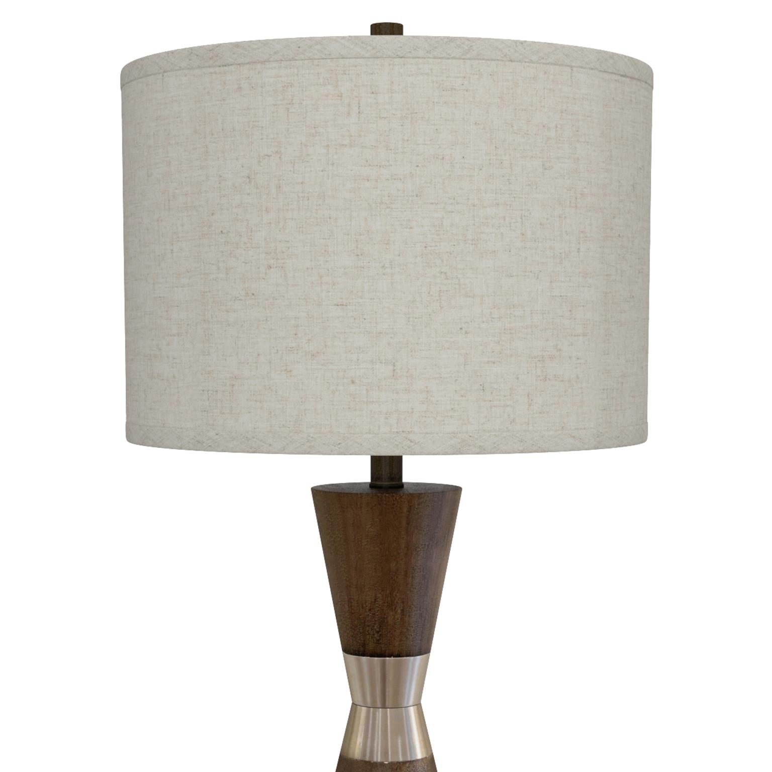 Hourglass, 30 5" resin and metal table lamp in , sold as 2pk