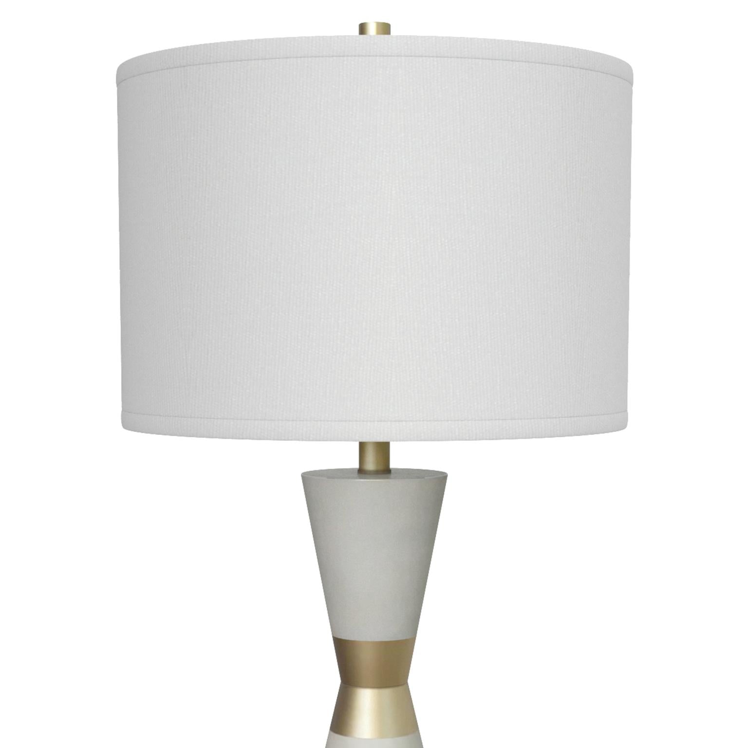 Hourglass, 30 5" resin and metal table lamp in , sold as 2pk