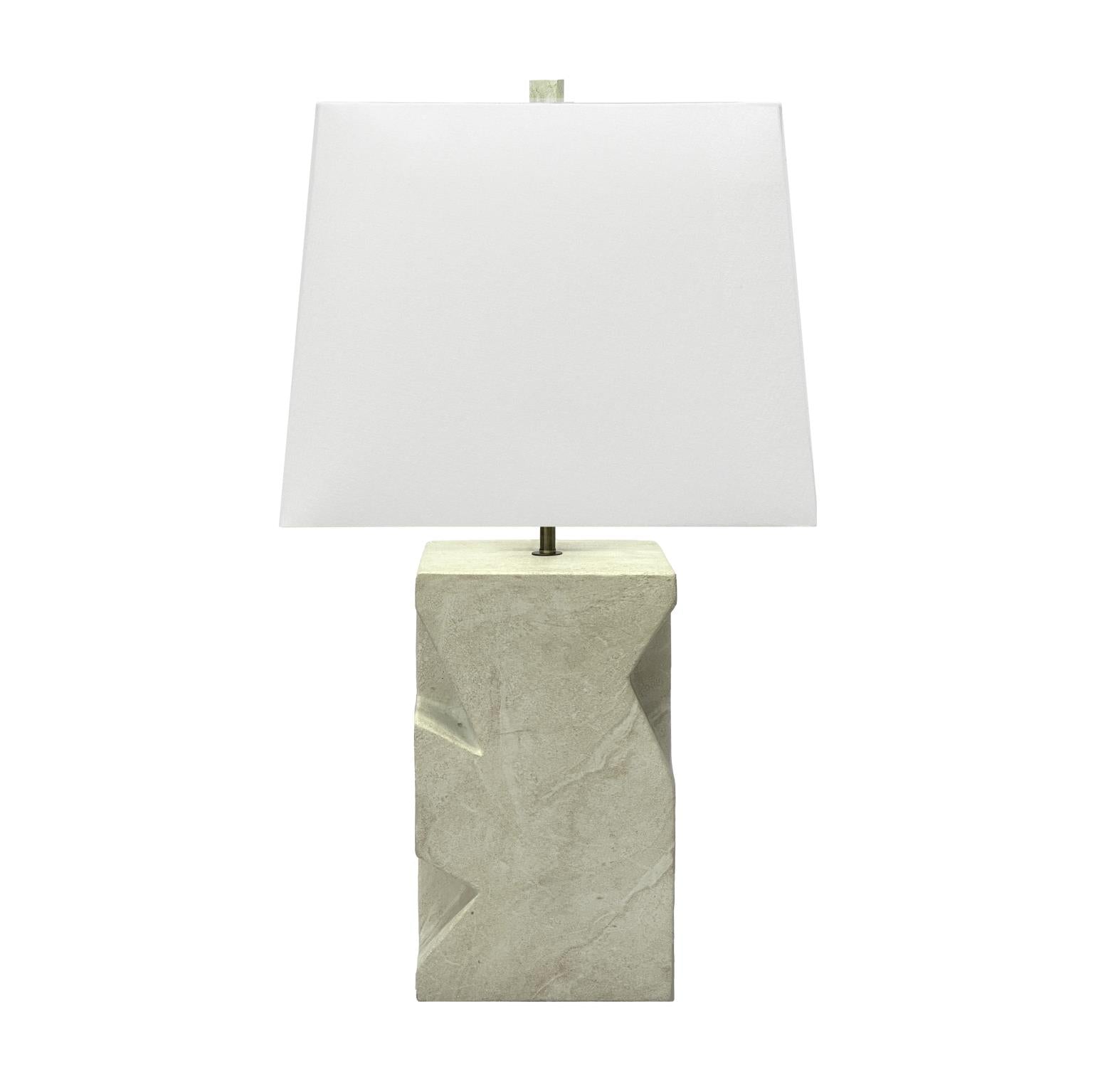 Geo, 27" Table Lamp (1pk). Sandstone finish