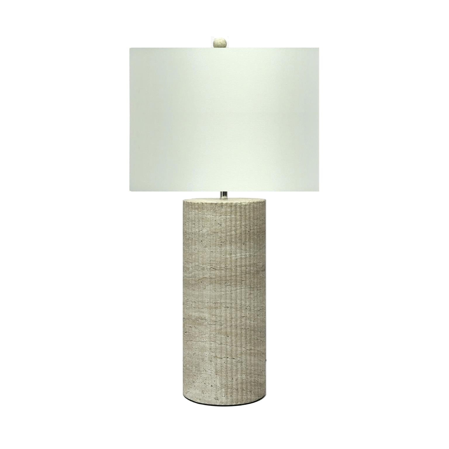 Athens, 35" Table Lamp (2pk). Aged Stone finish