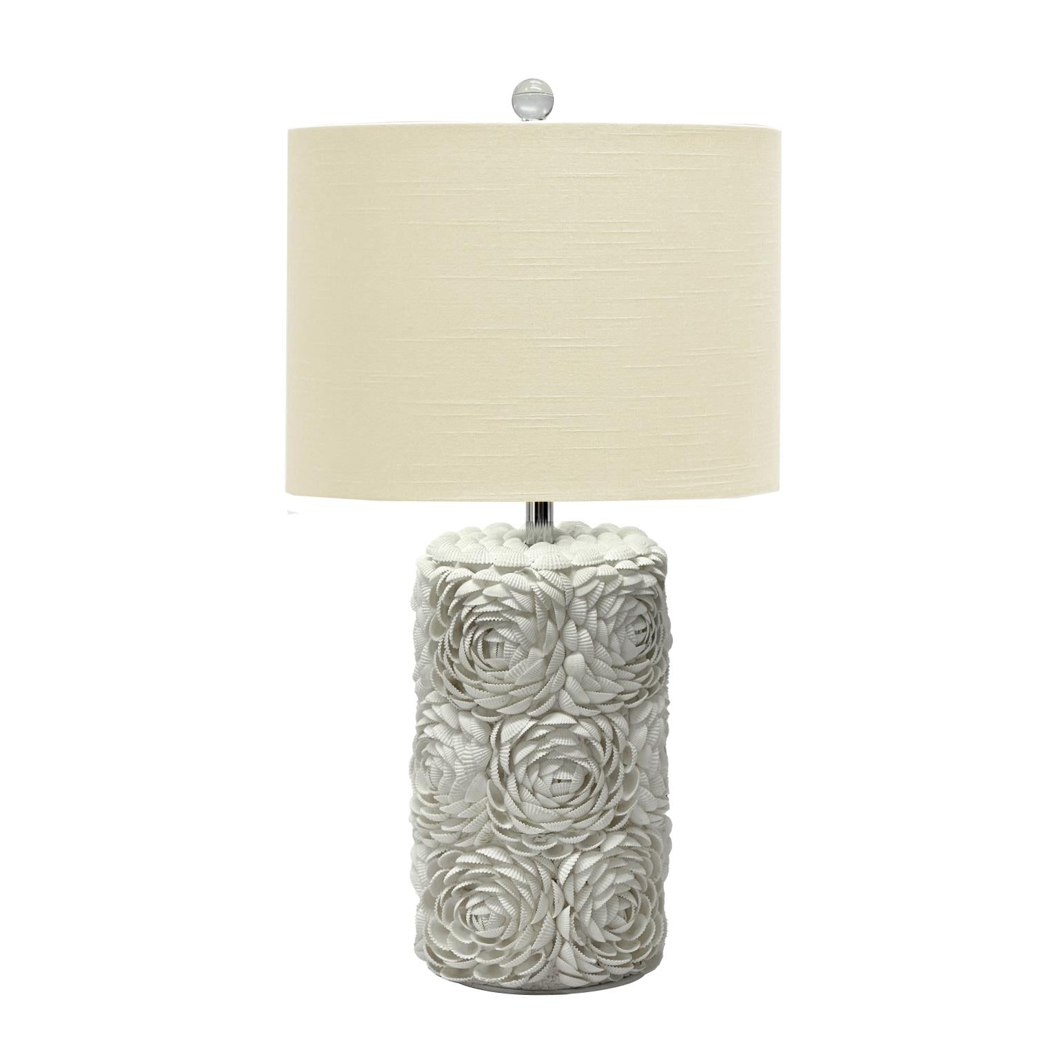 Rosa, 25" Table Lamp (2pk). Natural Shell finish