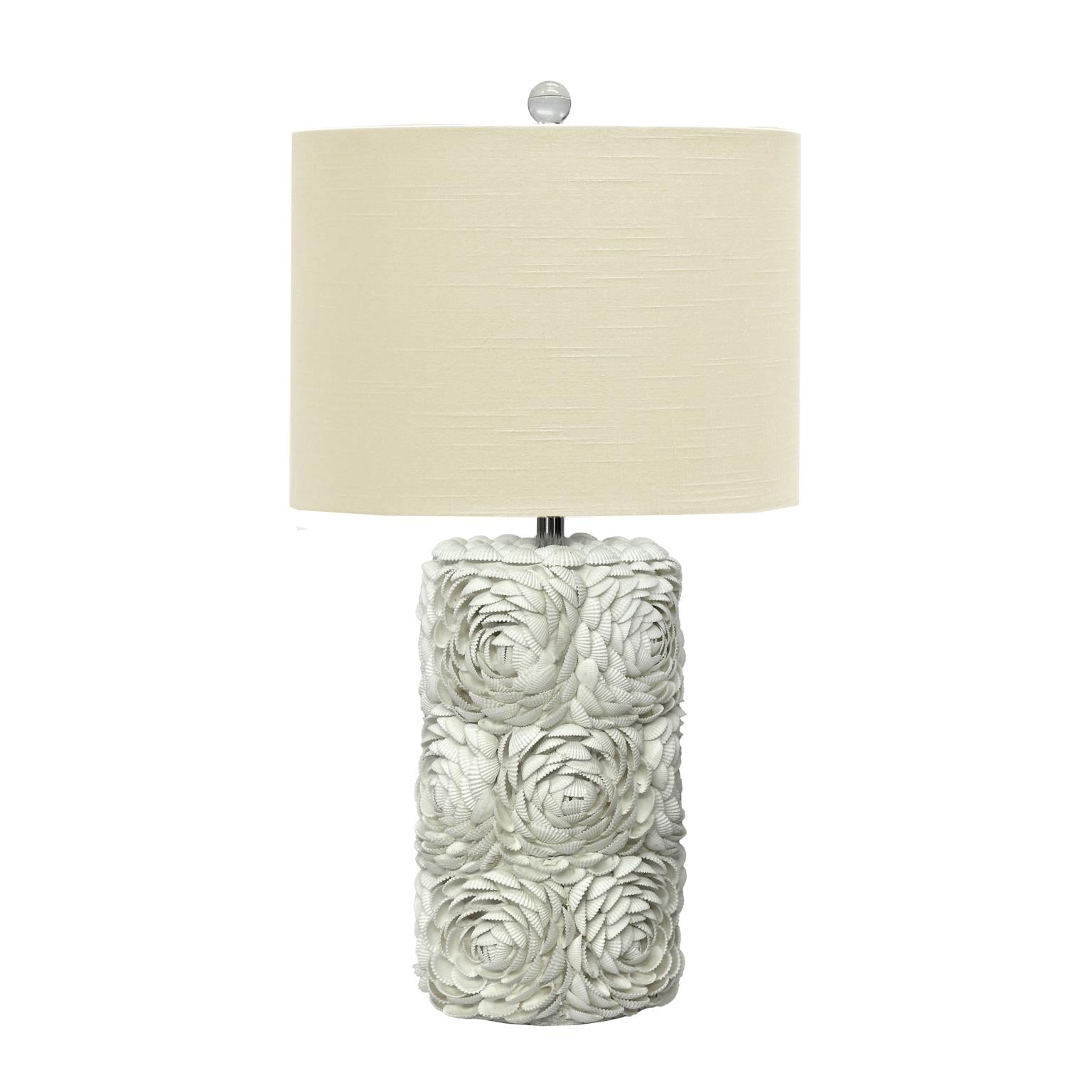 Rosa, 25" Table Lamp (2pk). Natural Shell finish