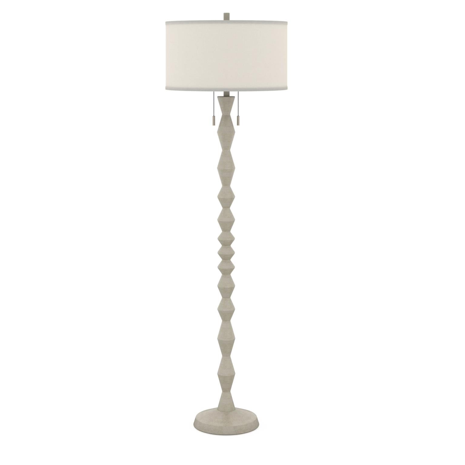 Zenith, 66" white floor lamp, sold as 1pk