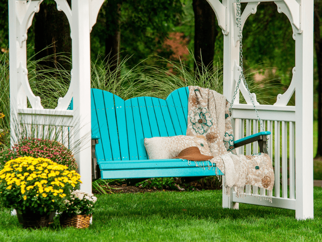 LuxCraft 5' Adirondack Poly Porch Swing