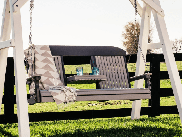 LuxCraft 5' Classic Poly Porch Swing