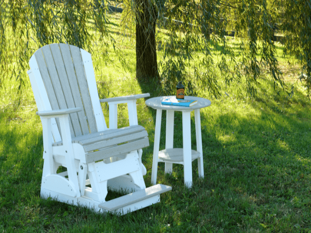 LuxCraft 2' Adirondack Balcony Poly Glider