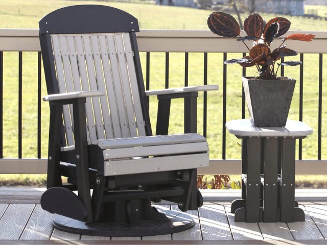 LuxCraft 2' Classic Swivel Poly Glider