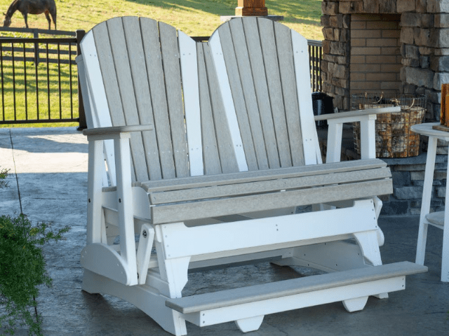 LuxCraft 4' Adirondack Balcony Poly Glider