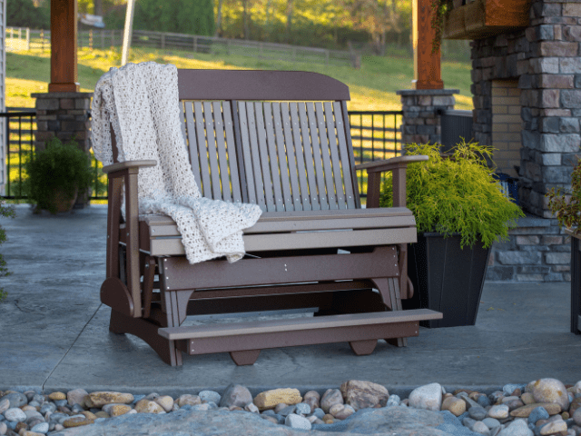 LuxCraft 4' Classic Balcony Poly Glider