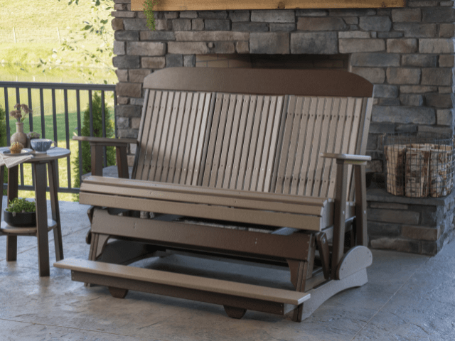 LuxCraft 5' Classic Balcony Poly Glider