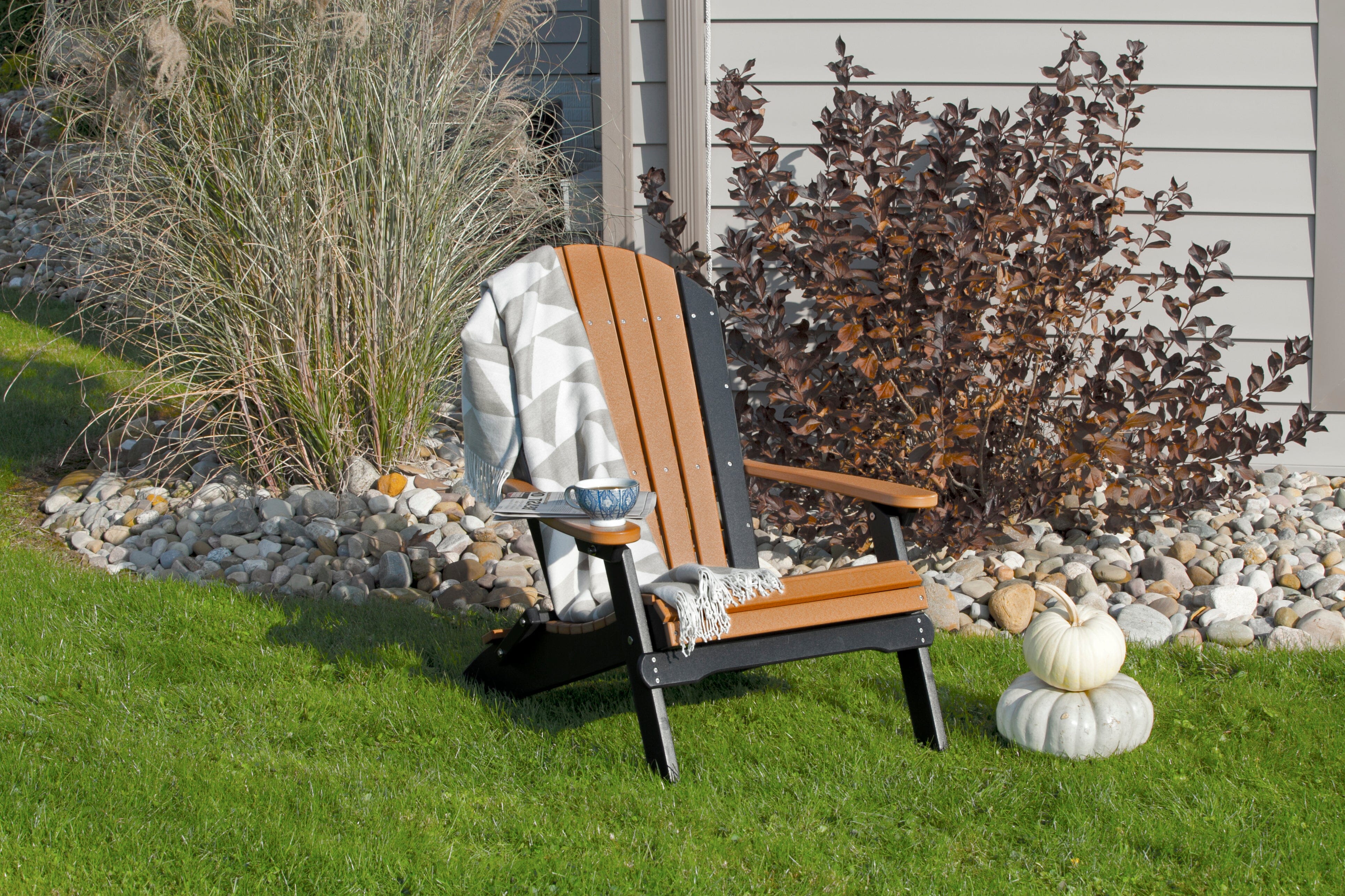 LuxCraft Folding Adirondack Poly Chair