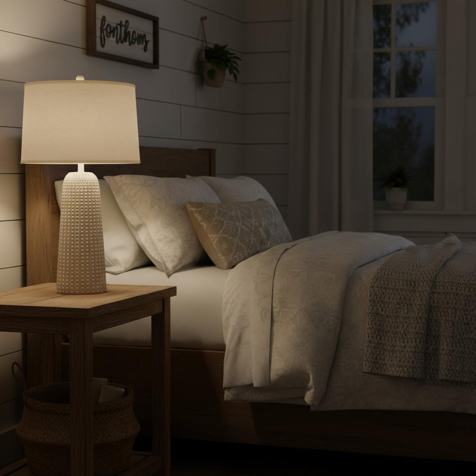 Marissa, 31" resin table lamp in , sold as 2pk