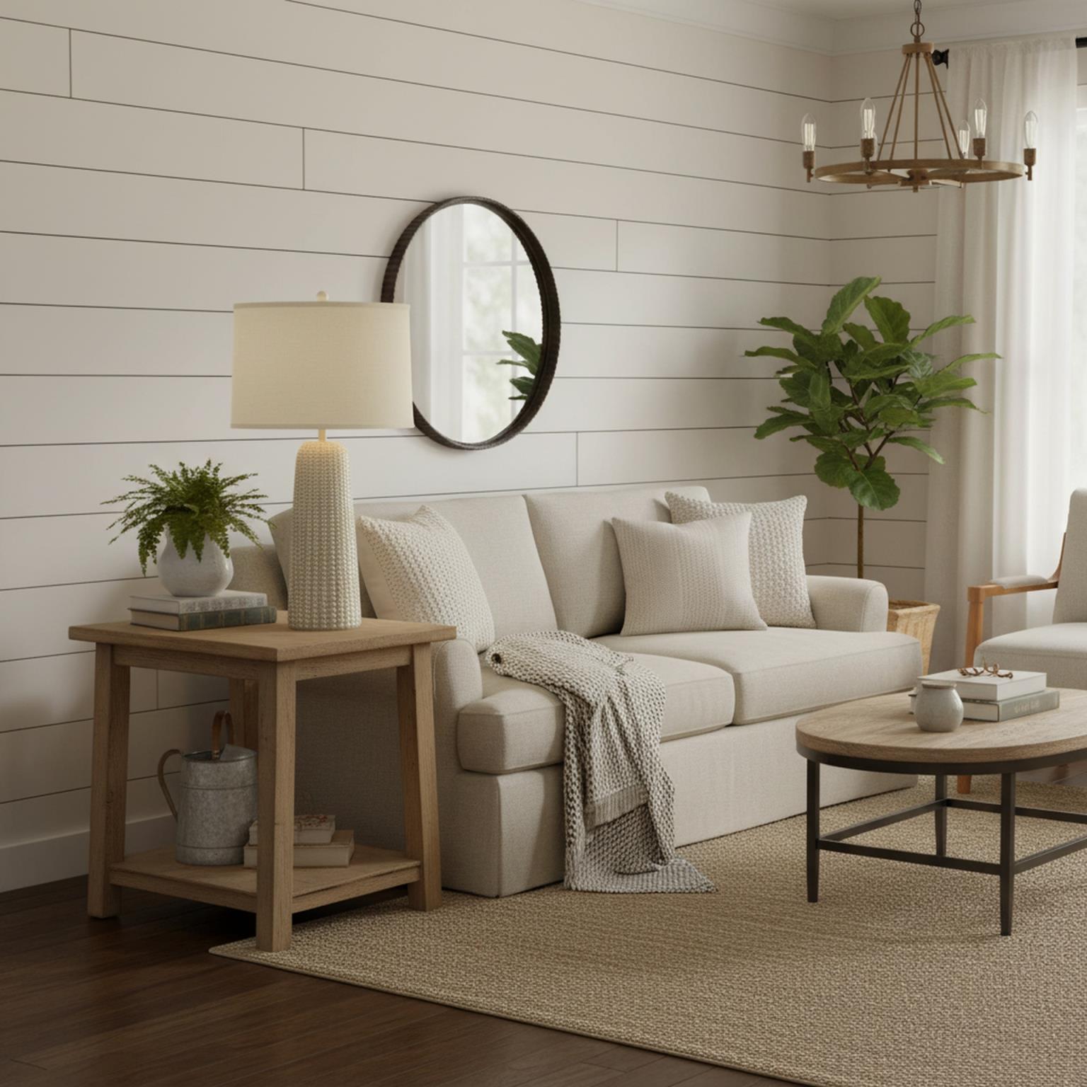 Marissa, 31" resin table lamp in beige finish, sold as 2pk