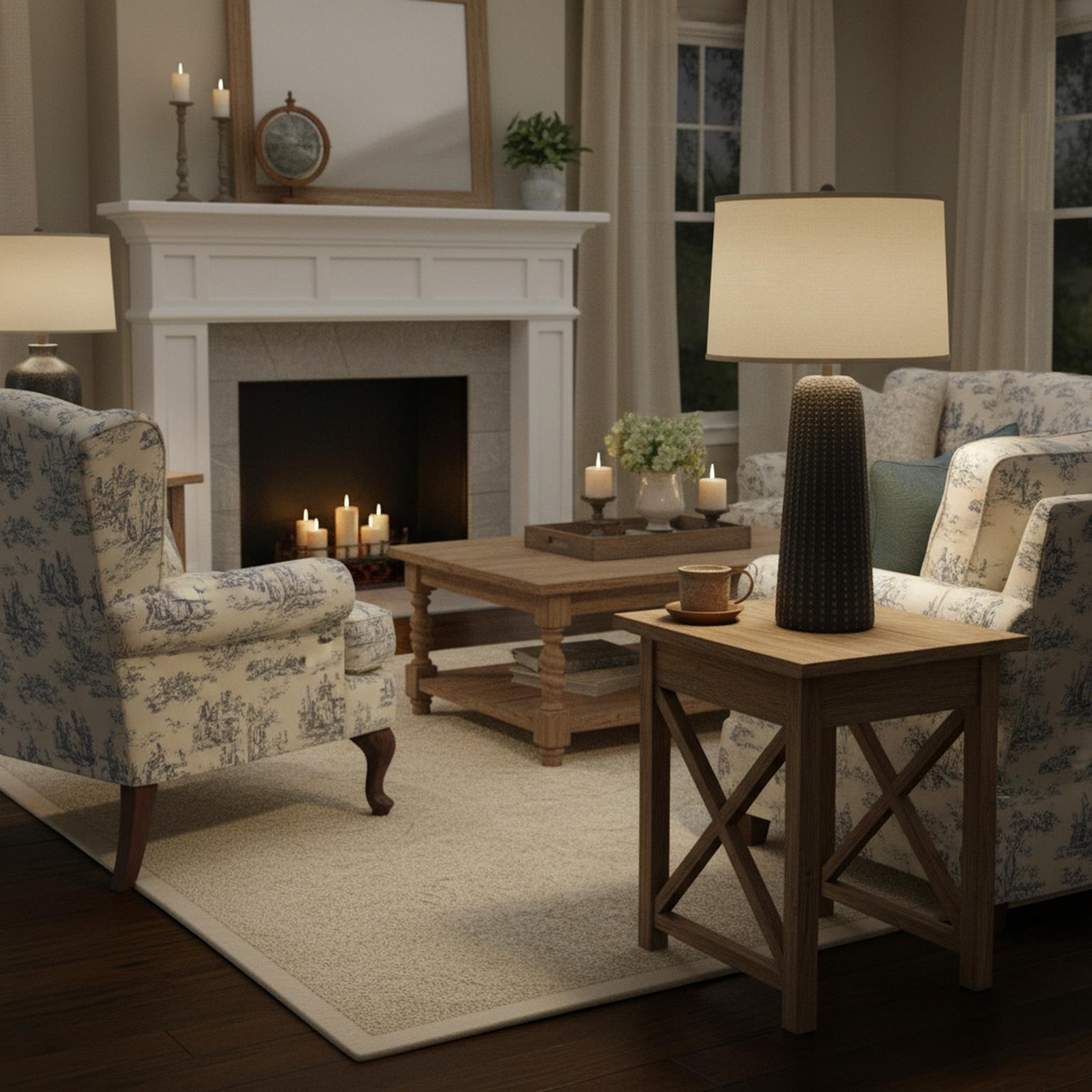 Marissa, 31" resin table lamp in brown finish, sold as 2pk