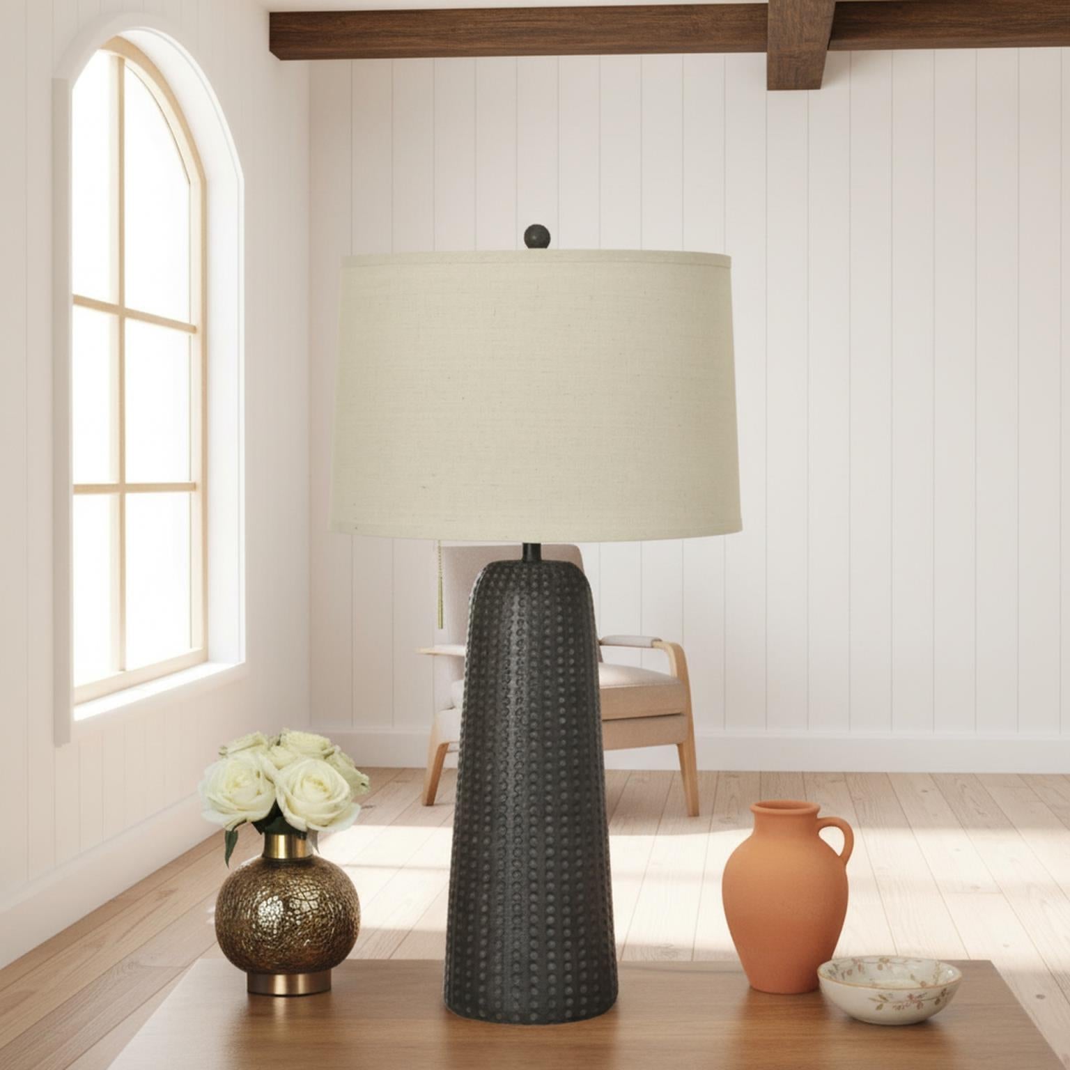 Marissa, 31" resin table lamp in , sold as 2pk
