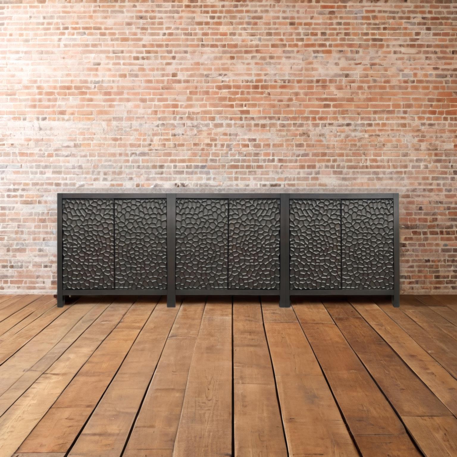 Midtown 2-Door Bunching Credenza. Black finish