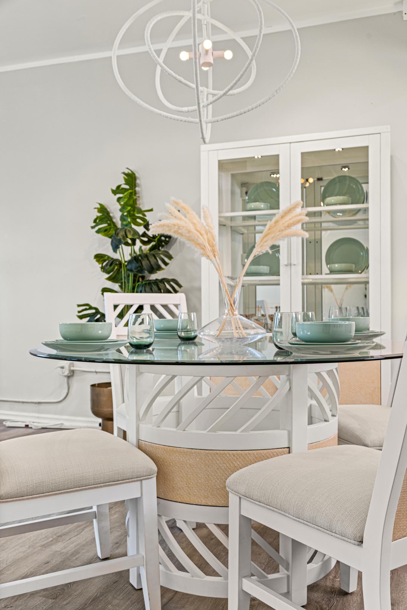 Miramar Side Chair (2pk; priced individually). Sand and Stark White Finish