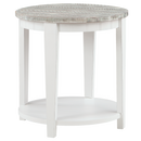 Monaco Round End Table - Boardwalk Top