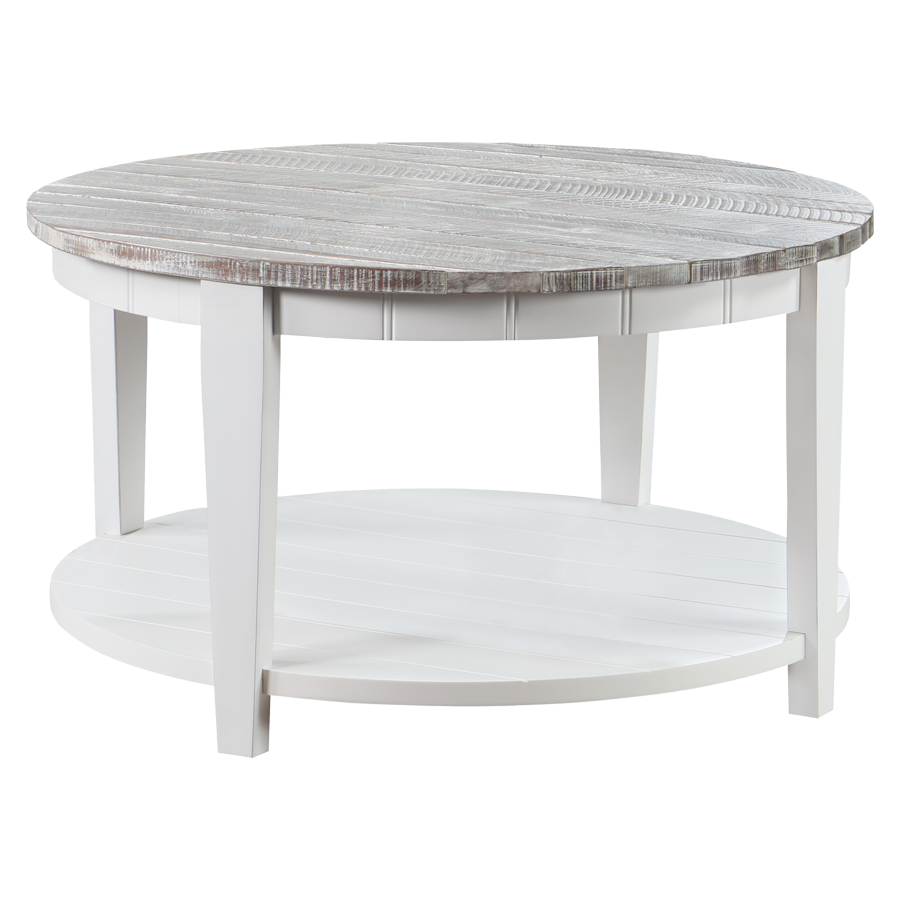 Monaco Round Cocktail Table - Boardwalk Top