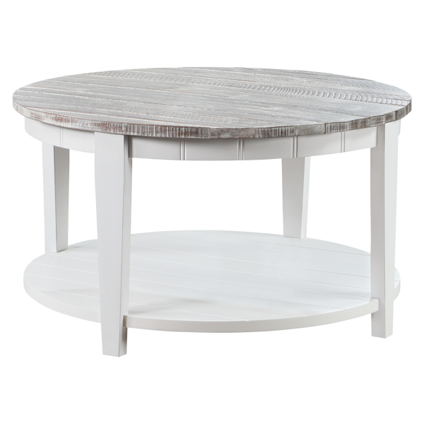 Monaco Round Cocktail Table - Boardwalk Top