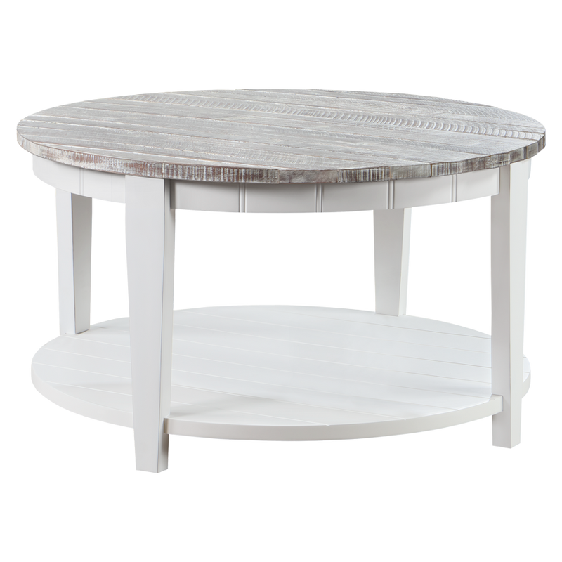 Monaco Round Cocktail Table - Boardwalk Top