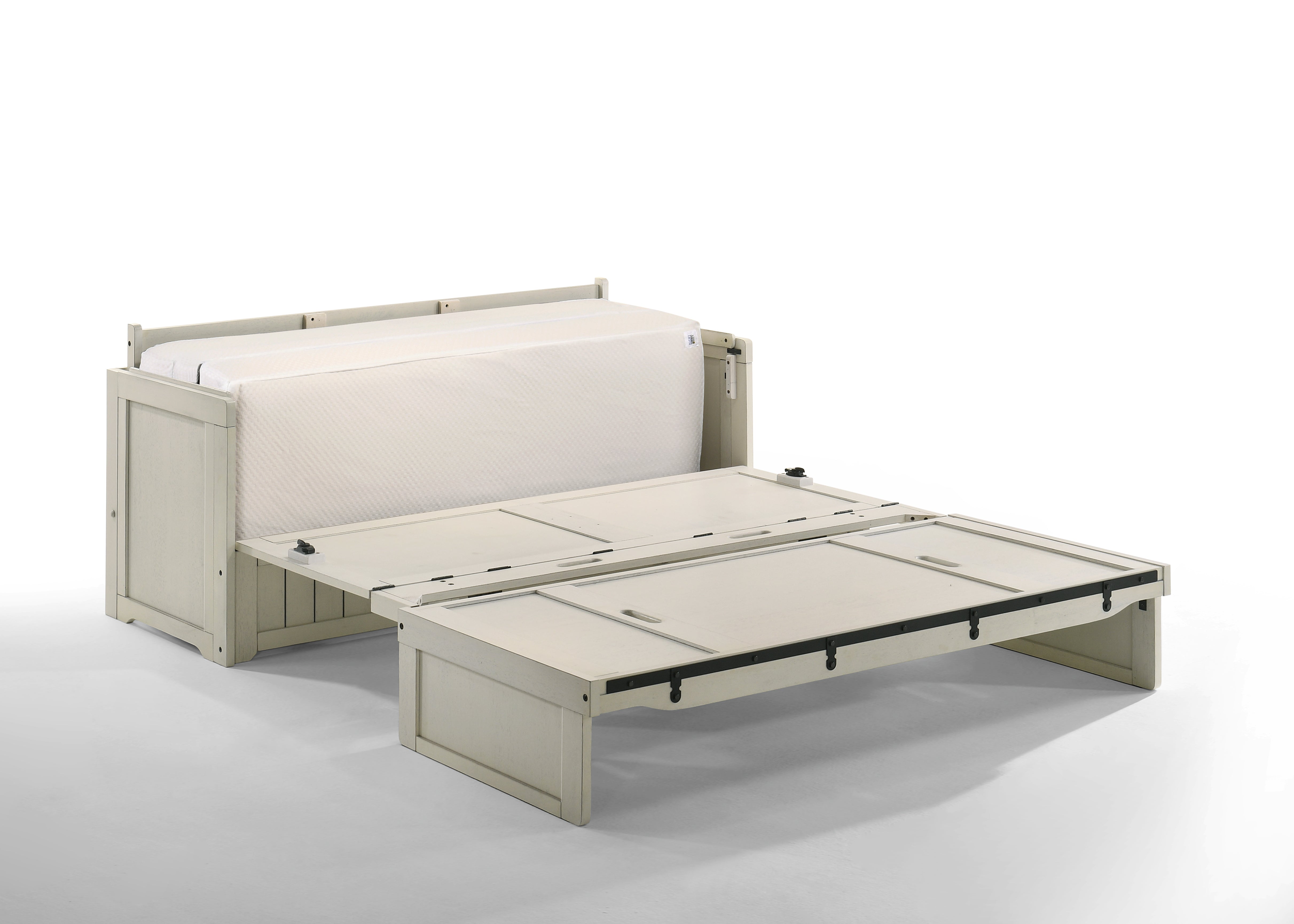 Murphy Cube Cabinet Bed in Vintage White | Atlantic Fine Furniture, Melbourne FL