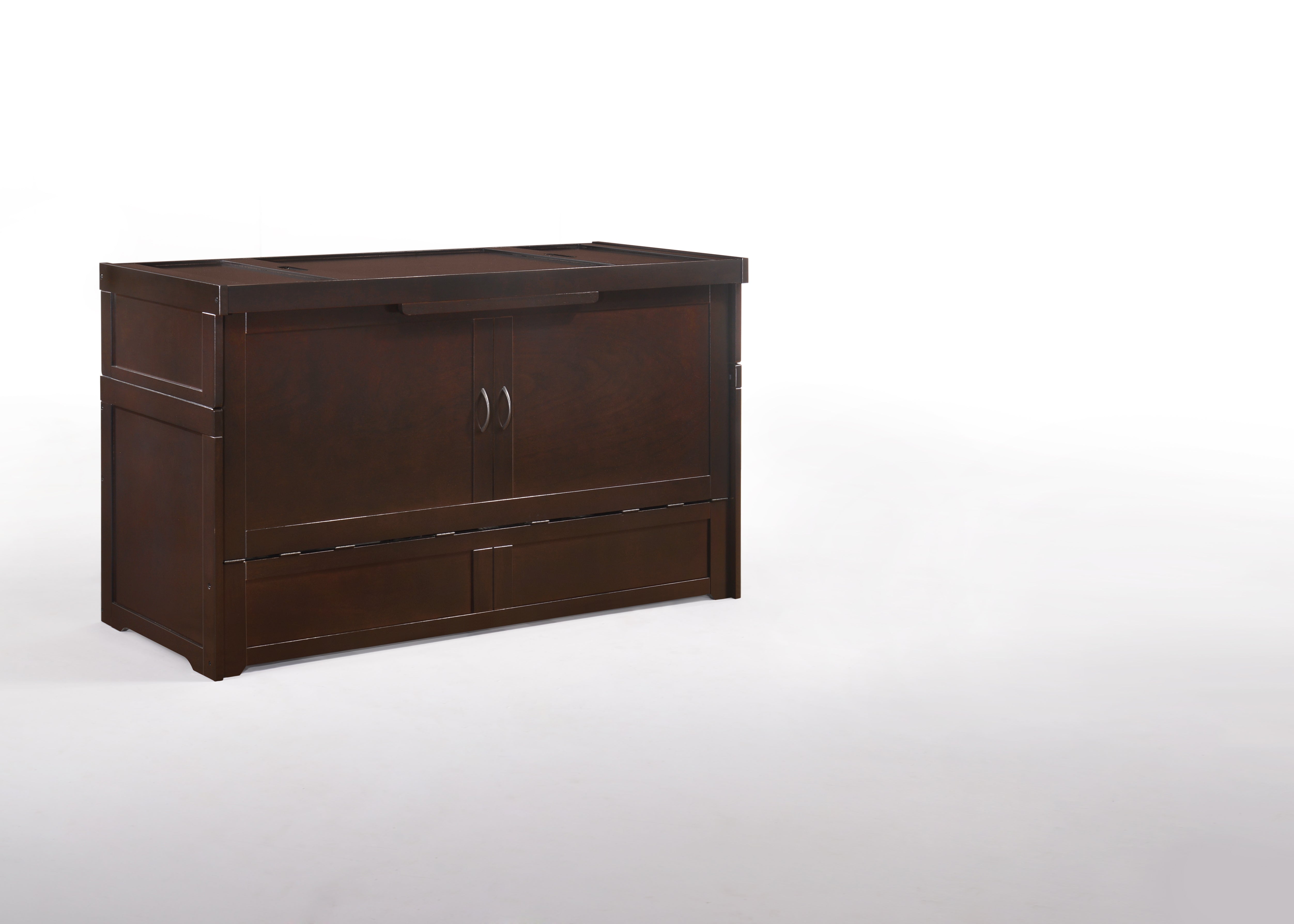 Murphy Cube Cabinet Bed in Dark Chocolate | Atlantic Fine Furniture, Melbourne FL