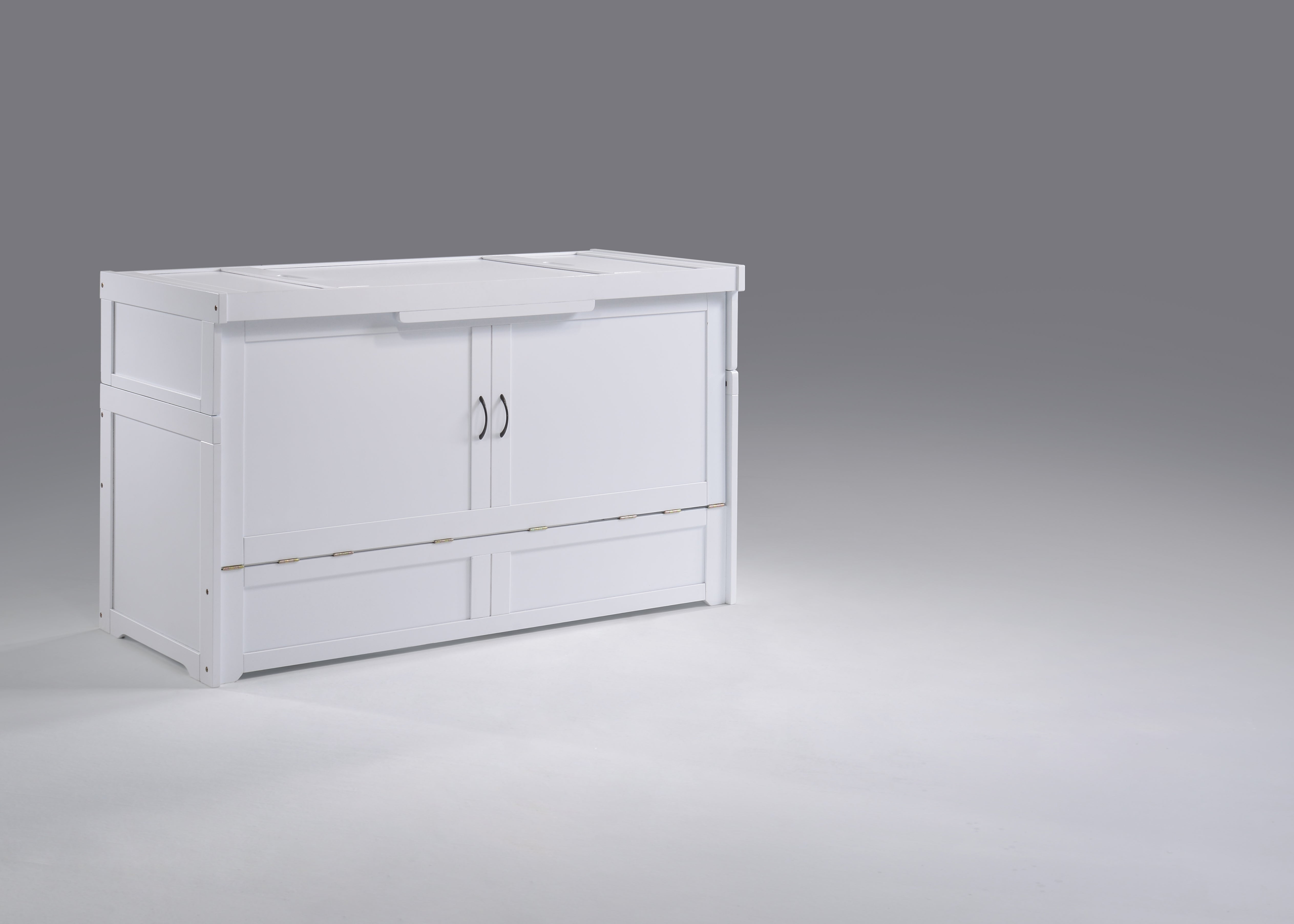 Murphy Cube Cabinet Bed in White | Atlantic Fine Furniture, Melbourne FL