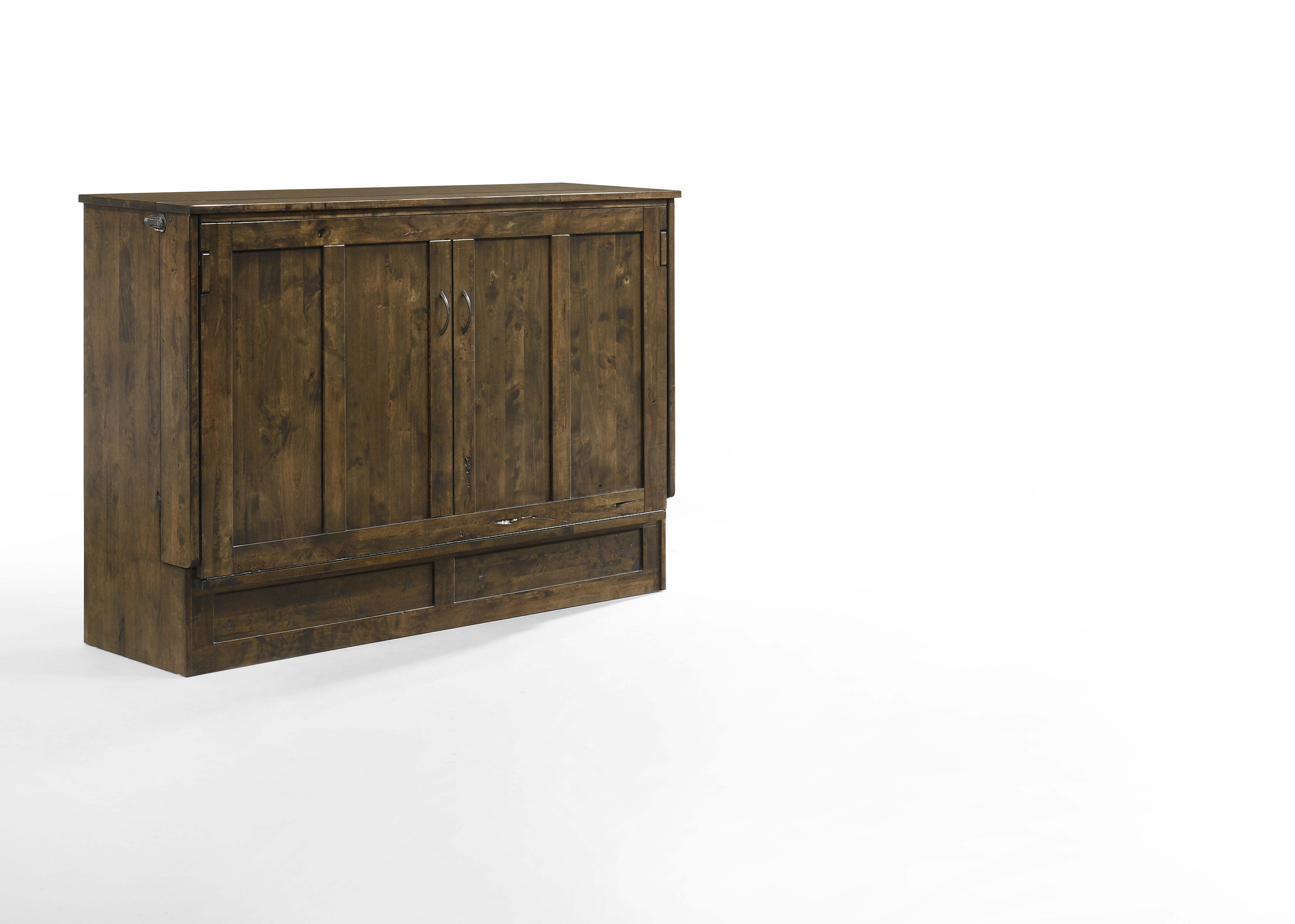 Murphy Express Cabinet Bed, Queen in Wildwood Brown, cabinet closed | Atlantic Fine Furniture, Melbourne FL