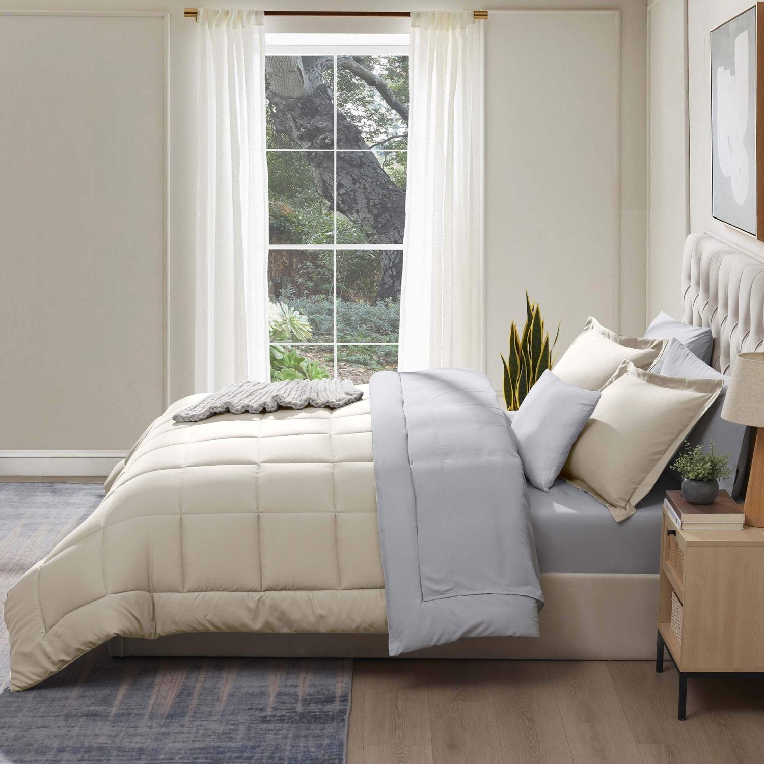 Bed in a Bag - Linen/Light Grey